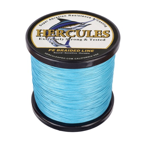 Blue HERCULES 6lb-300lb Extreme PE Weave Super Braided 100M-2000M Fishing Line - Picture 3 of 19