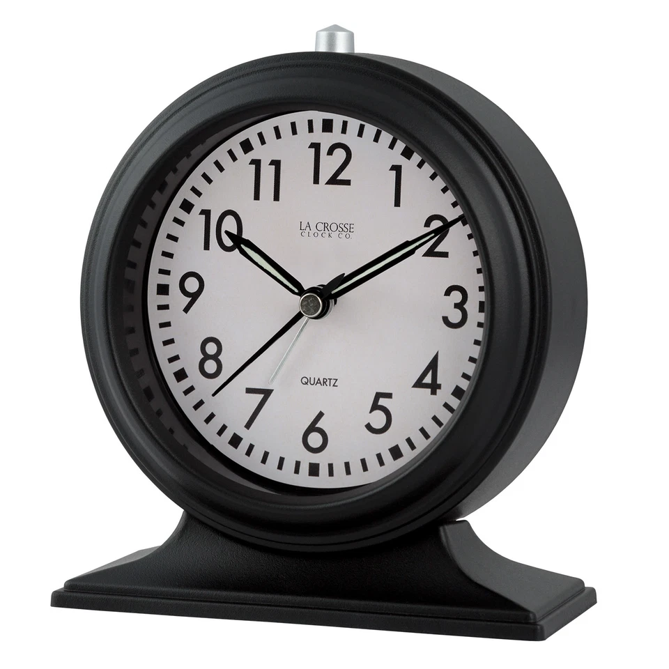 617-3014 La Crosse Clock Company 5.7 英寸装饰桌面模拟闹钟 — 第 3/4 张图片