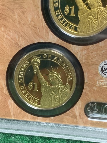 2009 S & 2010 S US Mint Gold Presidential $1 Coin Proof Set. No COA Or Box - Picture 20 of 24