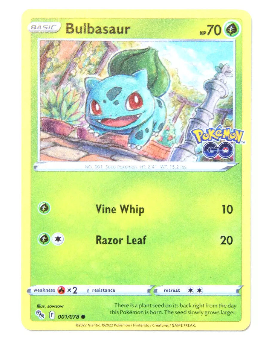 Bulbasaur pokemon card  Pokemon go cards, Pokemon, Pokémon tcg