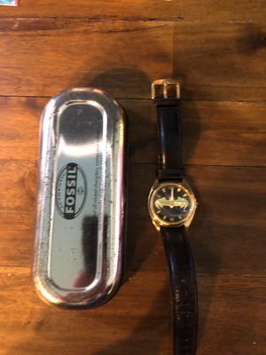 RARE 1997 Batman & Robin Limited Edition Fossil Watch with Tin 22 