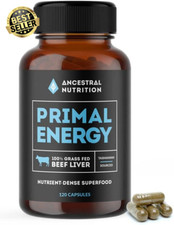Beef Liver Capsules - 620Mg, | 120 Pills - Grass Fed Beef Liver Supplements with