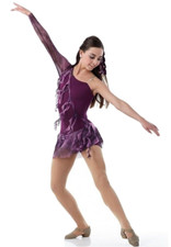 Sound Of Silence Child 6x7 Lyrical Dance Costume Skirted Boy Short Unitard