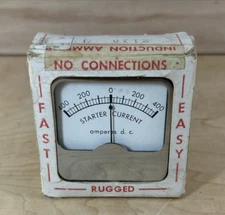 Vintage 1970's  Induction Ammeter In Original Box Sears Starter Current SC-1