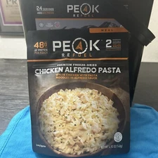 Peak Refuel - Freeze Dried Food Chicken Alfredo Pasta Trail MRE Emergency