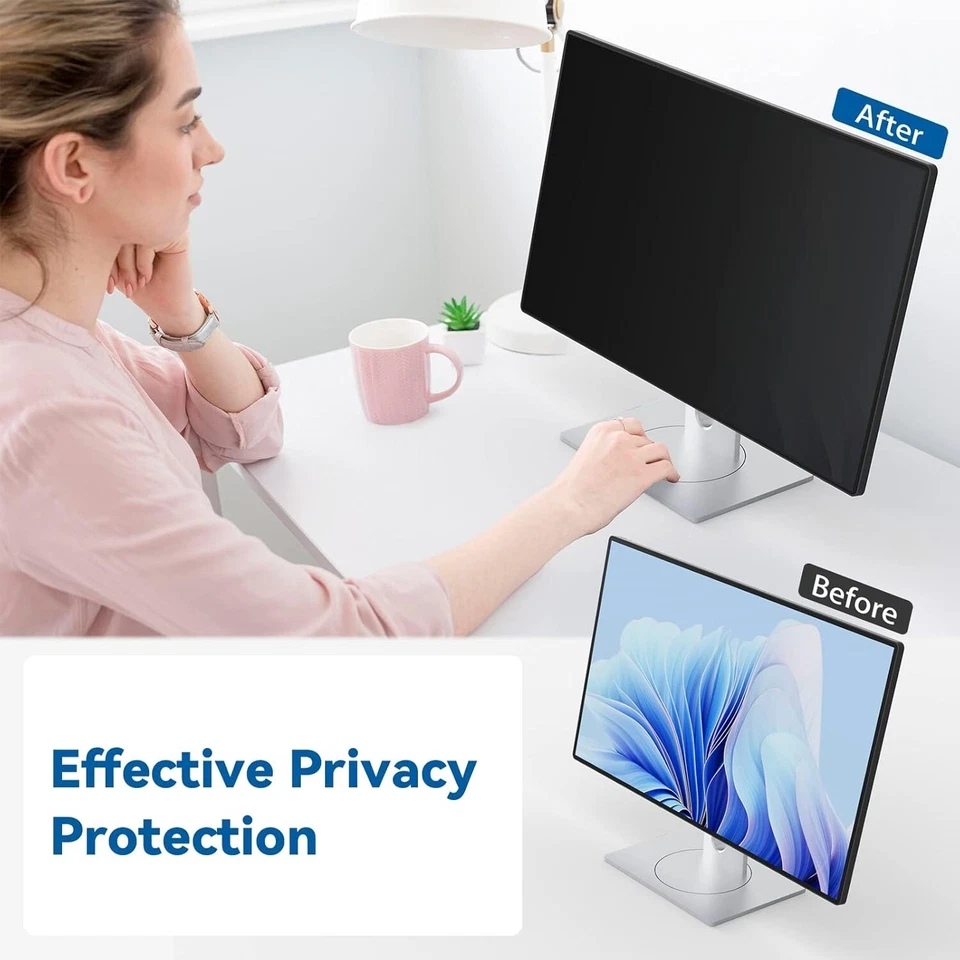 IPROKKO Laptop Privacy Screen 20 Inch for Hp/Dell/Acer/Lenovo/ThinkPad/Samsung/A - Image 2 of 4