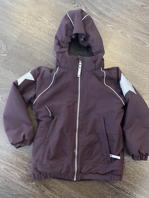 Molo Kids Ski Winter Jacket Boy Girl Size 116 US Size 6 Purple Stars