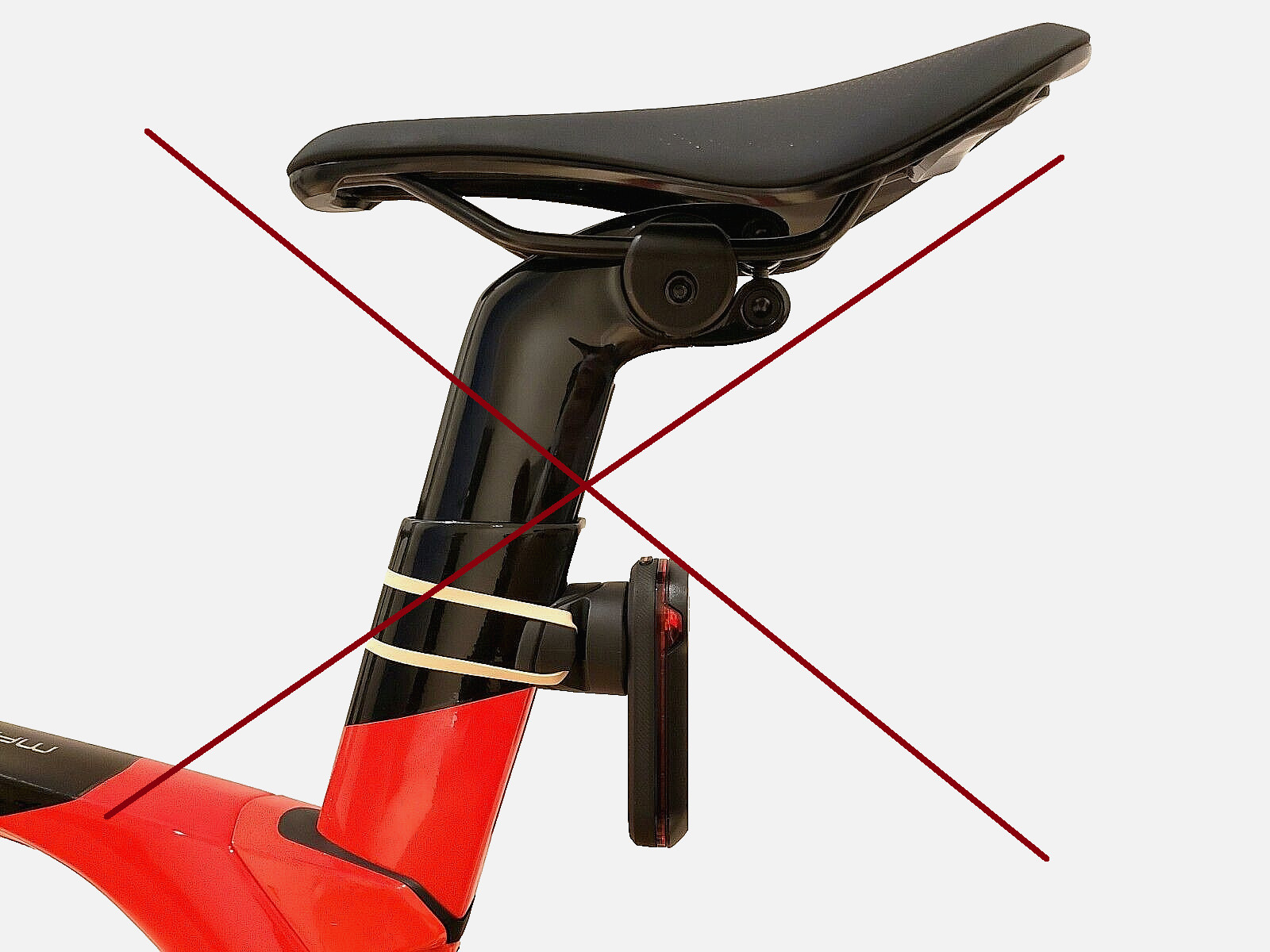 ADAPTADOR DE MONTAJE POSTE DE ASIENTO de radar Garmin Varia para Trek MADONE SL/SLR GEN5-6 2018-23