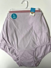 Vanity Fair Women's Cotton Briefs Size 7 L Set/3 MSRP 27.00  15320