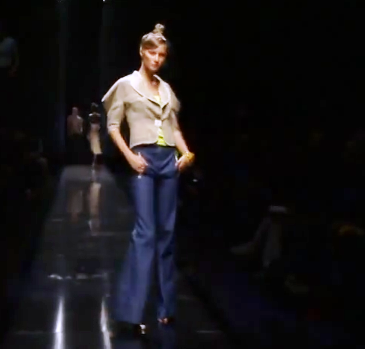 Jean Chloé Vintage à Motif Cheval Et Paillettes - Taille 8 (M) - Coupe Flare - Fabriqué En France