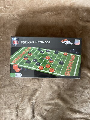Denver Broncos Checkers Board Game New In Box NFL Football