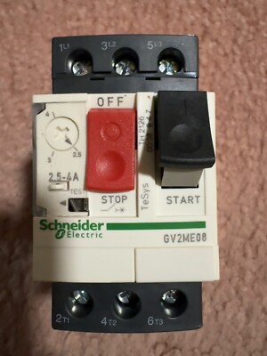 GV2ME08 Motor Circuit Breaker 2.5-4.0 A Schneider