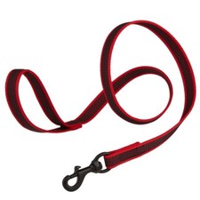 Rubber Infused Nylon Leash W3/4" x L 6' Red