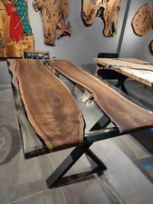 Tavolo da pranzo e caffè in resina epossidica moderno in resina fiume