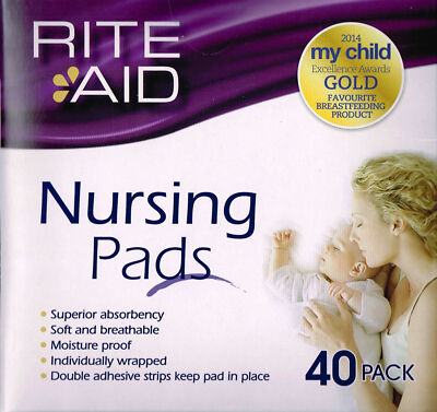 Rite Aid Breastfeeding Nursing Pads 40 Pack Baby Feeding Accessories