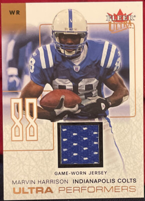 2004 Fleer Ultra Marvin Harrison Ultra Performers Copper Jersey Colts MINT!