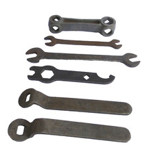 6 x DDR Fahrrad Montage Schlüssel 🌿 Schraubenschlüssel mini Renak WFR Nr. 2