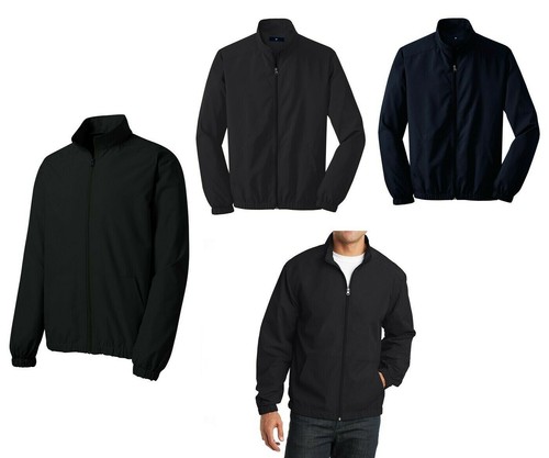 MENS UNLINED, WATER RESISTANT, ZIP UP 