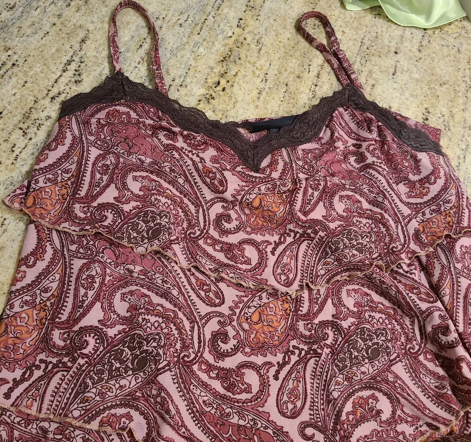 Lot of 3 Size 18/20 2 Nighties & 1 Layered Cami JMS Venezia Cacique Lace - Image 4 of 4