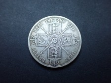 1888 Victoria Silver Florin 2 Shilling Coin