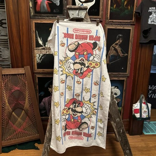 Vintage Super Mario Bros. Nintendo NES 1989 Towel 41.5x24
