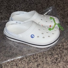 Crocs Unisex Adult Crocband Clog White US Men 8 - Women 10 New