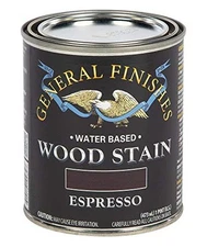 General Finishes Water Based Stain 1 Pint Espresso Low Odor Indoor Use