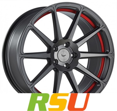 Barracuda Project 2.0 mattgunmetal / Undercut Color Trim rot 9x20'' ET40 LK5 1...