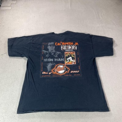 Baltimore Orioles Shirt Mens XL Black MLB Baseball Cal Ripken Jr HOF 2007 Tee