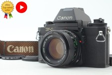 N MINT Canon New F-1 AE SLR 35mm Film Camera NFD FD 50mm f/1.4 Lens From JAPAN