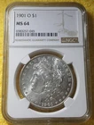 NGC/ MS  - 64 / 1901 O / MORGAN SILVER DOLLAR