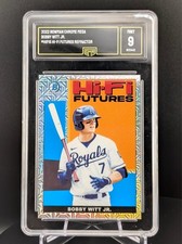 2022 Bowman Mega Box Chrome Bobby Witt Jr Hi-Fi Futures #5 GMA 9