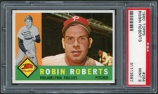 1960 Topps #264 Robin Roberts PSA 9 Mint 31113587 
