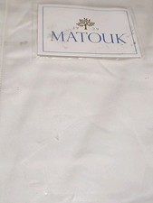 Matouk Ambrose Sham King 21x36 Bone/Bone M171 100 Cotton 600 Count Sateen 248