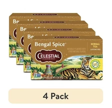 (4 pack) Celestial Seasonings Bengal Spice Herbal Tea Bags (20 Count)