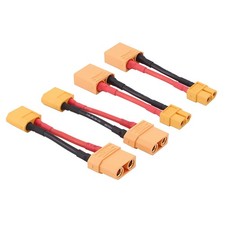 4 PCS XT60 To XT90 Male Female RC Connector Adapter Cable 14AWG 2 Inch Wire