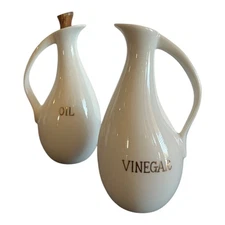vintage oil and vinegar cruet set