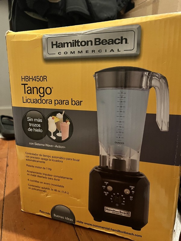 Hamilton Beach Commercial HBH450R Tango Bar Blender 48 oz 1HP New in Box
