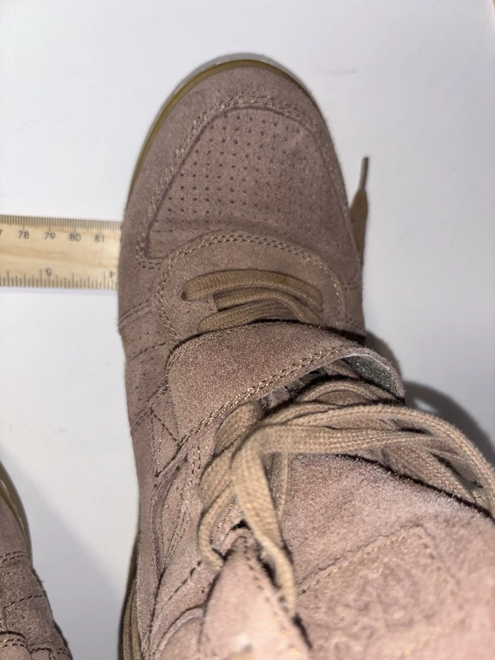 Limited by A.S.H. Zapatillas altas cuña oculta gamuza marrón topo EE. UU. 9  Foto 4 de 4