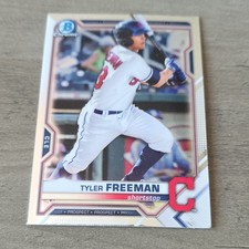 Bowman 2021 Chrome Tyler Freeman Cleveland Guardians BCP-182 Prospect