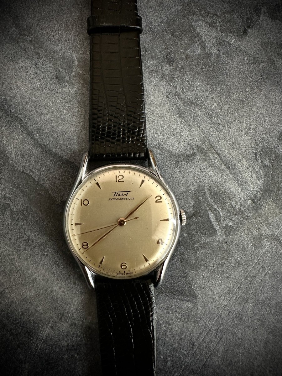tissot antimagnetique 　40-50s手巻き時計 TISSOT ANTIMAGNETIQUE 1950 Swiss Made Vintage Men's Watch | eBay