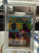 2024 Leaf Vivid Sparkle Yellow #PA-HM1 Hideki Matsui / 10 BGS 9 Mint NY Yankees