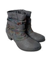 CITYLINE Tronchetto Donna Stivale Taglia IT 38 grigio chiaro-blu-rosso