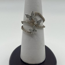 3/8CTW Diamond Butterfly Ring 10kyg