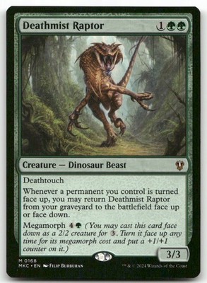 Deathmist Raptor MTG Commander: Murders at Karlov Manor 168 M NM
