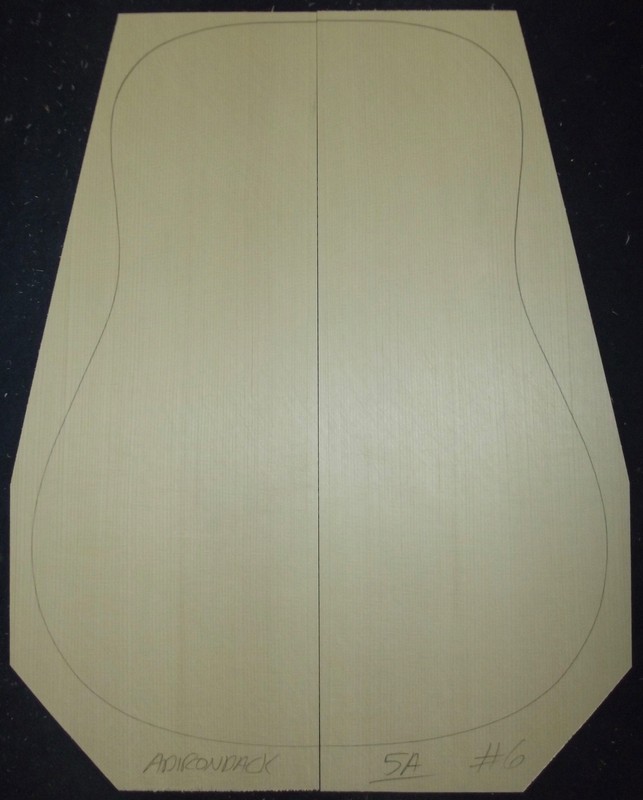 Guitar Luthier Tonewood HIGH GRADE (5A) ADIRONDACK RED SPRUCE TOP SOUNDBOARD Set