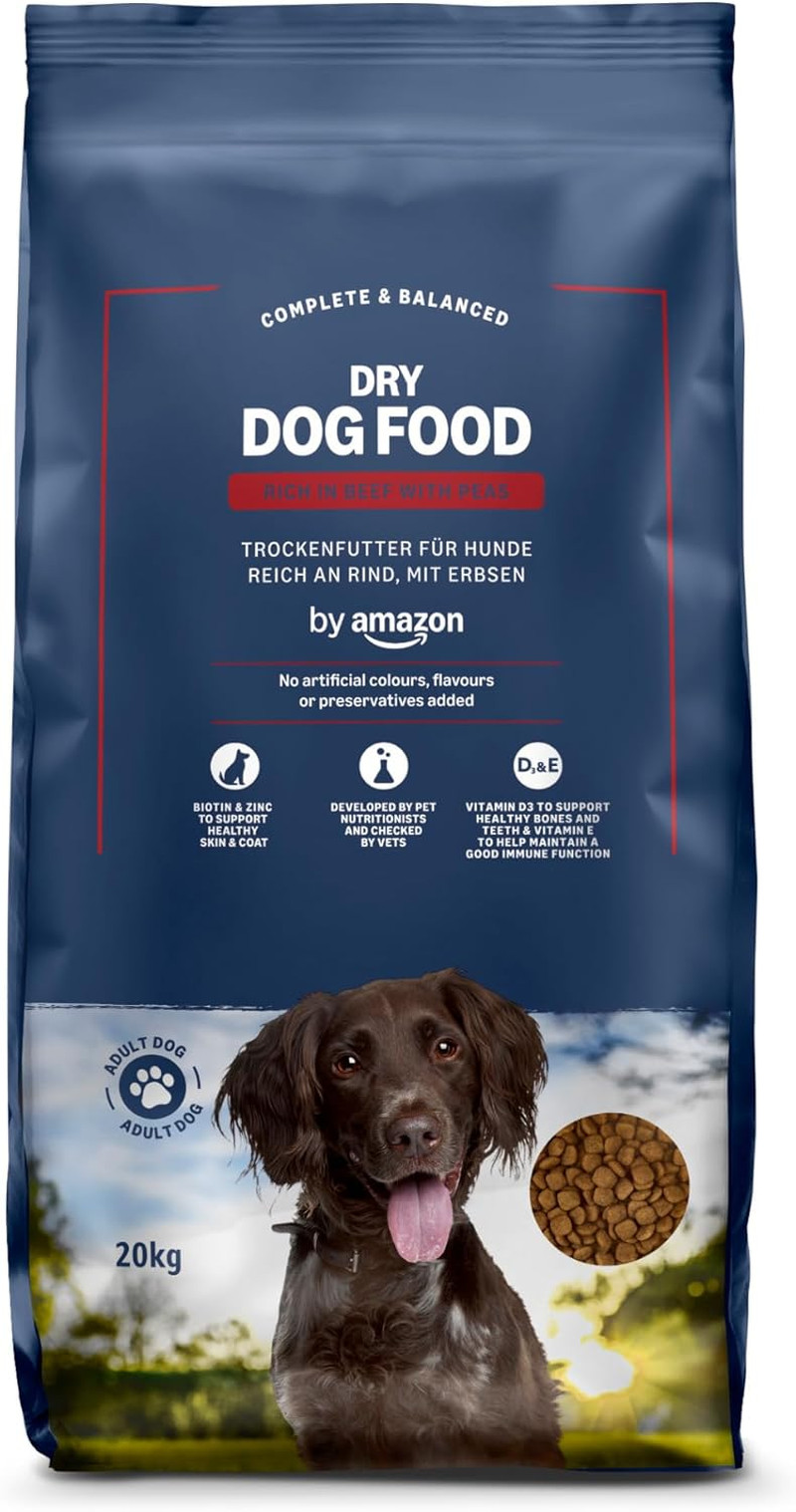 - Alimento Secco Completo per Cani Adulti Ricco Di Manzo Con Piselli, 1 Confezio