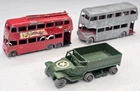 3 Lesney Matchbox Grey Wheel London Trolleybus Routemaster Personnel Carrier