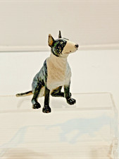 Chap Mei Bull Terrier Figurine   Realistic Black  White Collectible
