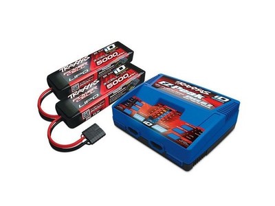 Traxxas Duo Ladegerät +2X 3S 5000 Lipo Set Slash 4X4  E-Revo Spartan #2990G